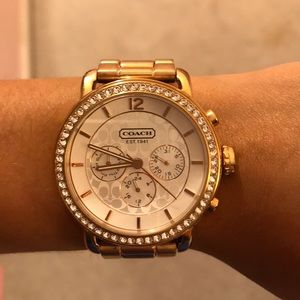 Rose Gold Coach Watch - women’s